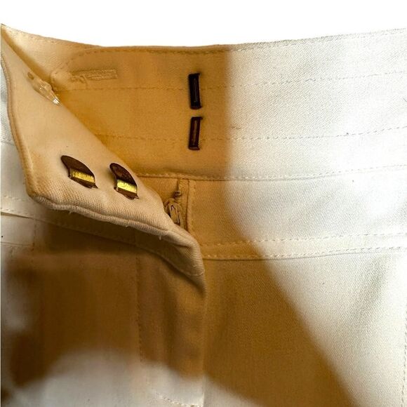 Cache white polyester blend bootcut stretch dress pants size 6 summer nautical - Picture 4 of 7